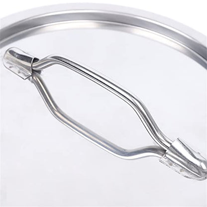 LOYALHEARTDY Stainless Steel Milk Bucket Lid, Durable Universal Lid with Embedded Silicone Seal Ring for 12L/20L/30L/40L/50L/60L Milk Bucket - color: Lid