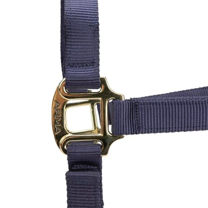 Shires ARMA Adjustable Nylon Halter - color: Navy, size: Pony