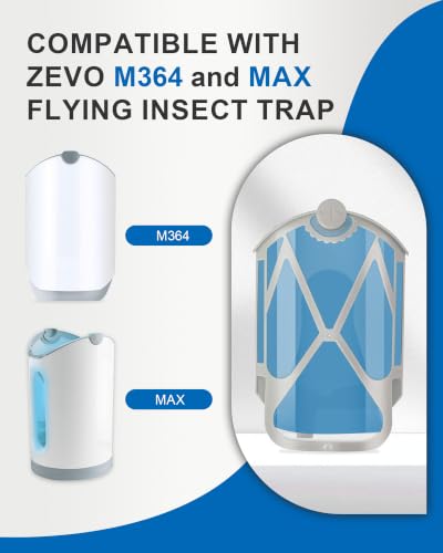 Dichroma 24 Pack Flying Insect Trap Refill Cartridges for Zevo M364 and Max