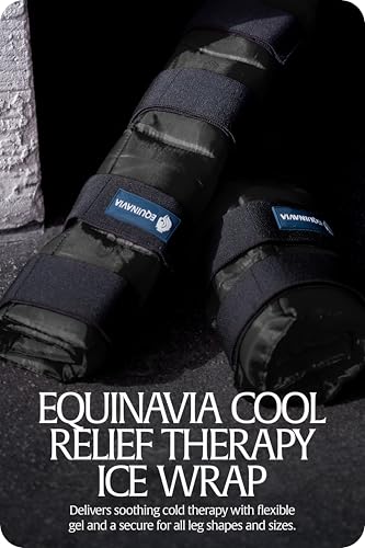 Equinavia Cool Relief Therapy Equine Ice Boots for Horses-Gel Cooling Wraps - color: Black