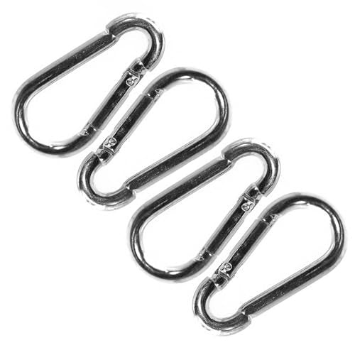 Jeffers Zinc Plated Steel Bucket Hook Spring Snap, Heavy Duty Metal Clip, Chain Connector, Utility Hook for Buckets, Rope, Leash, Farm, Barn, Stable, Hanging Accessories, Outdoor Hardware - 4 Pack - size: 4 Pack