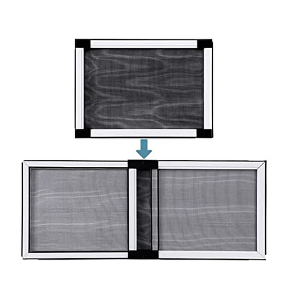 BAFLOTEX Adjustable Window Screens, 10 x 14-24 Inch, White - color: White, size: 10"H*14-24"W, 1 Pack