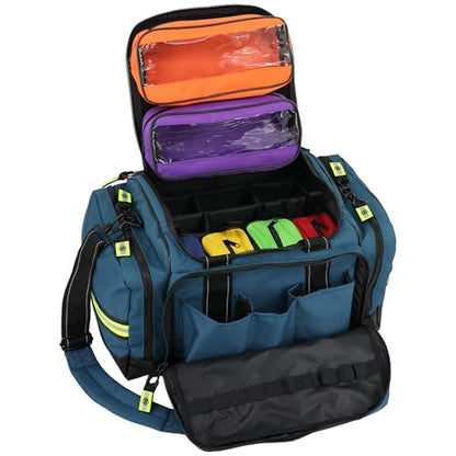 Lightning X Modular Large EMT Medic First Responder EMS Trauma Jump Bag w/Embroidered Name - Blue - color: Blue