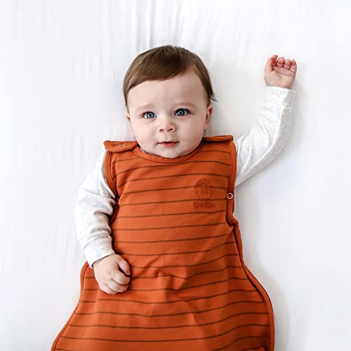 Woolino Toddler Sleep Sack, 4 Season, Merino Wool and Organic Cotton, Baby Sleep Bag, 2-4 Years, Rust - color: Rust