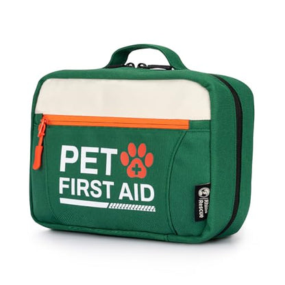 RHINO RESCUE Dog First Aid Kit, Pet Emergency Kit for Daily & Wound Care | Compact Dog First Aid Supplies with Thermometer/Poop Bags/First Aid Guid, Vet Approved for Home, Hunting, Travel & Camping