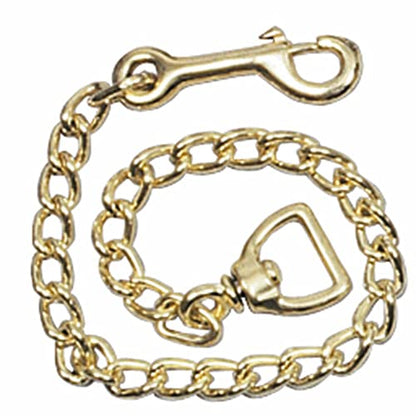 Schneiders Heavy Duty Solid Brass Chain for Horses | Convert Ropes & Lunge Lines into Effective Training Aids | Rust-Resistant, Hand-Welded Design - size: 24"