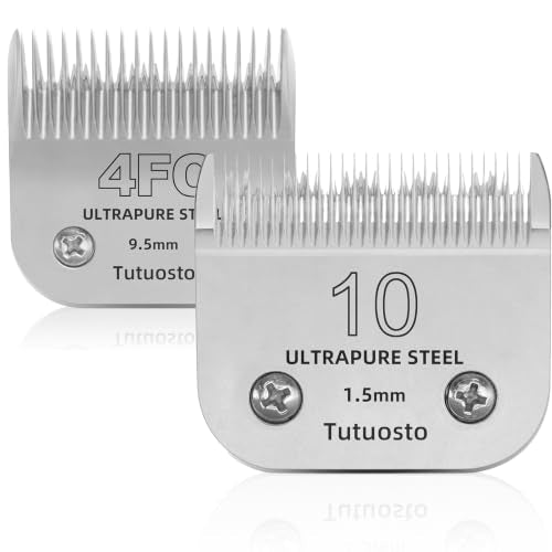 (10#&4FC) Clipper Blade Compatible with Andis,Wahl and Oster Dog Clippers - color: 10#&4FC