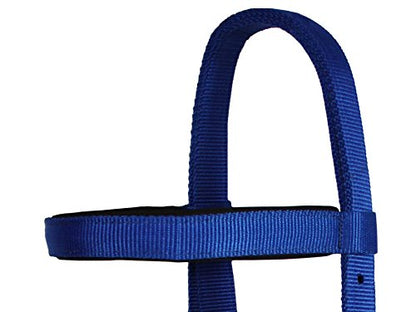 Tahoe Tack Double Layered Draft Horse Nylon Western Headstall with Matching Reins