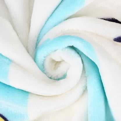 Catalonia Oversized Blanket Hoodie, Banana Dog Fleece Wearable Blanket - color: Banana Dog White