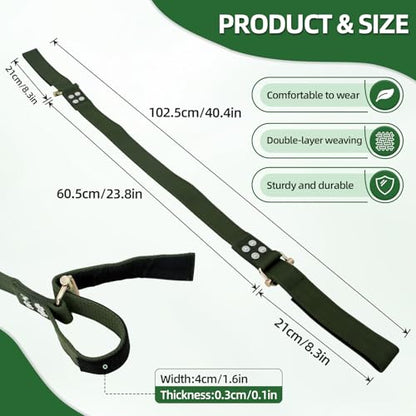 Cow Hobble Milking Restraint Adjustable Anti-Kick Cattle Hoof Binding Strap - color: GREEN