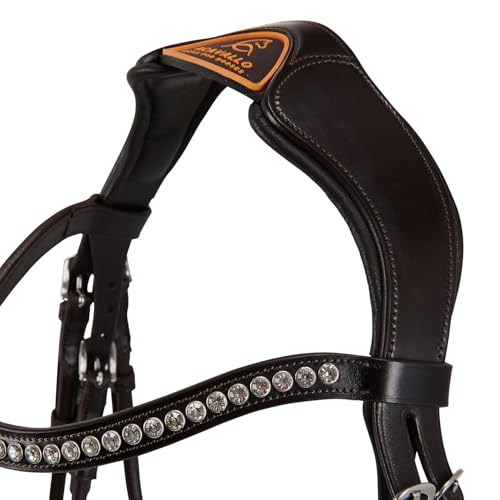 Acavallo Poesia Bridle Headstall Calfskin, Full Size, Dark Brown