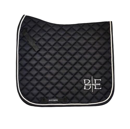 Horse Saddle Pad - Dressage Saddle Pad with Breathable Coolmesh, Black, Durable Quilted Design Saddles & Over