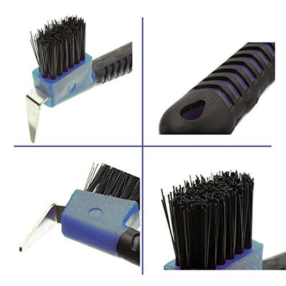 BOTH WINNERS Horse Hoof Pick Brush with Soft Touch Handle (Royal Blue) - color: Royal Blue