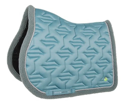 EQUINEWAVE Jump Saddle Pad with Teddy Fleece Trim (Citadel Blue)