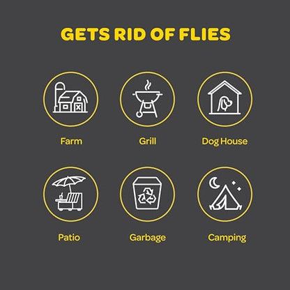 Outdoor Fly Trap Refills [Set of 4] Dissolvable Non-Toxic Bait - Fly Repellent for Outdoor Use Only - Controls Flies for Patios, Barns, Ranches Etc. - style: Refill