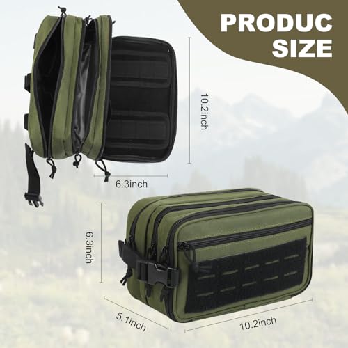 Travel Medicine Bag,Medication Pill Bottle Organizer Empty Case - color: Green Pouch