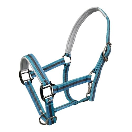 Hilltown Adjustable Horse Halter - color: BLUE, size: Full
