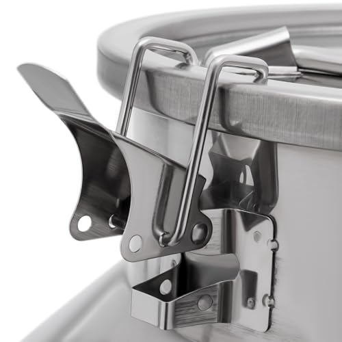 60L/15gal Stainless Steel Milk Bucket with Lid and Faucet - size: 60L/15gal-with Faucet