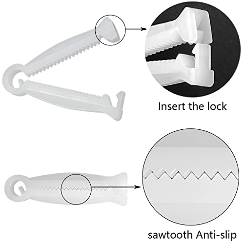 Good news 100pcs Disposable Umbilical Cord Clamp,Pig Umbilical Cord Clamp for Animals Puppy Kittens Cow Livestock Sheep, White
