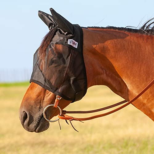 Cashel Crusader Fly Mask, Long Nose with Ears - color: Black
