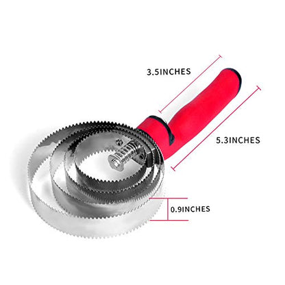 BOTH WINNERS Reversible Stainless Steel Curry Comb with Soft Touch Grip (Red) - color: red