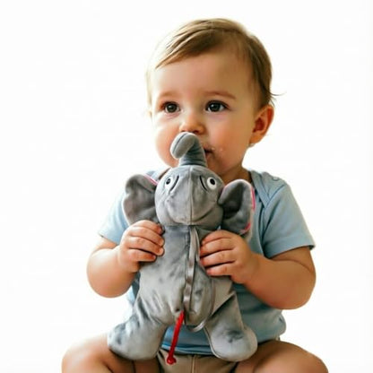 SZCQ Animal Baby Insulated Bottle Bags Milk Bottle Thermal Bag Plush Sleeve Covers Feeder Pouches Storage Cover Milk Pouch Soft Keep Warm Baby Thermal Holder (Grey) - color: Grey