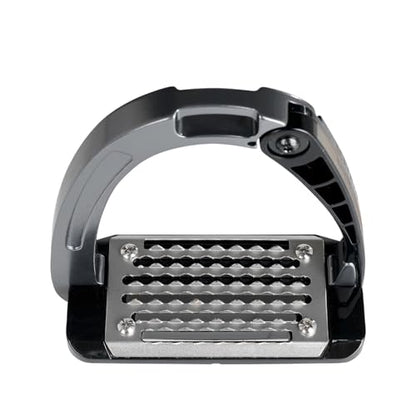 Acavallo Alupro Junior Stirrups, One Size, Black, Set of 2 - color: Titanium