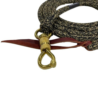 PARELLI 12 Foot Training Rope - Strong Everyday Use All-Purpose Horse Lead Rope with Loop & Latigo Popper | 9/16" Diameter Smooth Yachting Braid, Vaquero - color: Vaquero