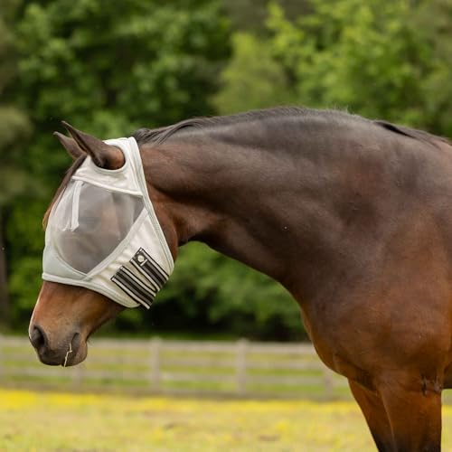 Equinavia Algard Soft Mesh Earless Fly Mask - Silver - Pony - color: Silver, size: Pony