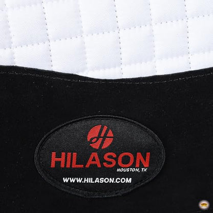 HILASON Western All Purpose Horse English Saddle Pad | All-Purpose - color: White