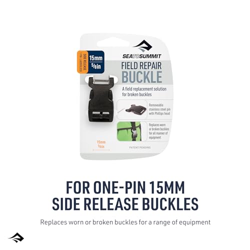 Sea to Summit Field Repair Buckle, Side Release 1 Pin, 3pk, 15mm / 5/8in - style: 15mm / 5/8in