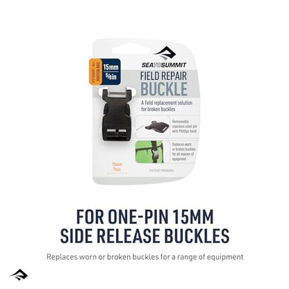 Sea to Summit Field Repair Buckle, Side Release 1 Pin, 3pk, 15mm / 5/8in - style: 15mm / 5/8in