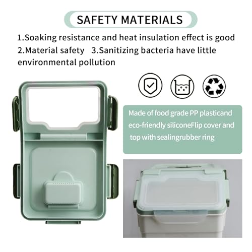 Saim 2 Pack 50lb Flour & Rice Storage Container Bin,Rice Dispenser (Green) - color: 2Pack 50lbs Green