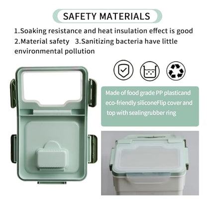 Saim 2 Pack 50lb Flour & Rice Storage Container Bin,Rice Dispenser (Green) - color: 2Pack 50lbs Green