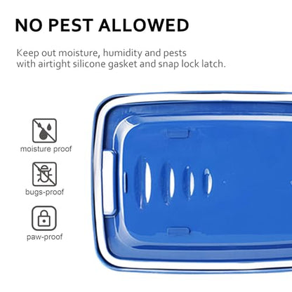 EIwichen Dog and Cat Food Storage Container with Scoop - 5-10 Lbs Pet Food Container with Airtight Lid, Dry Food Bin BPA Free, Kibble Container, for Pet, Cat, Dog, Bird Seed, e