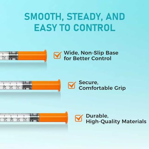 31G 1ml/cc 1/2"(12.7mm) Individually Wrapped Lab Supplies，Pack of 100 - size: 1ml-31G 1/2", style: 100