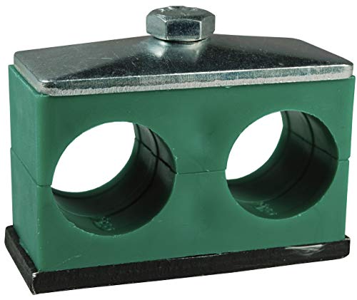 Dixon HTW06T 3/8" Twin Series Tube Clamp Steel & Poly (L-1.46" x W-1.18" x H-1.36")