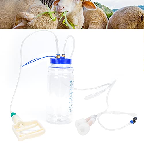 Milking Machine, Goat Milking Machine,Manual Goat Milker,Single Head Milker with Vacuum Pump,2L Sheep Milking Machine for Farm,for Homesteaders and Small Dairy Goats (Single Sided) (Double Sided) - size: Double Sided