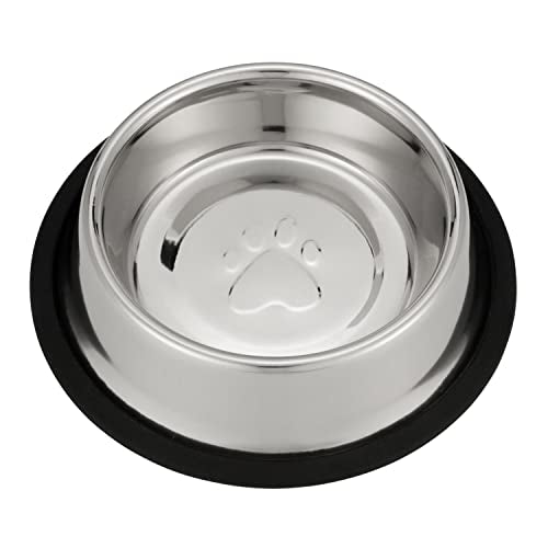 Neater Pet Brands - Stainless Steel No-Skid & Non-Tip Pet Bowl for Cat or Dog Food or Water (16 oz, Stainless Steel) - color: Stainless Steel, size: 16 oz
