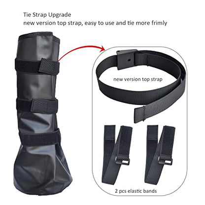 yeezo Hoof Soaking Boot Horse Soaker Hooves Treatment Bag with EVA Pad 1 Pair - color: Black-1 Pack