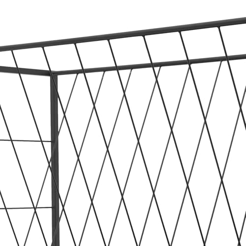 Pasture Hay Feeder, 2-in-1 Livestock Feeder Hay Grain Feeding with 30 Gallon Feed Pan & V-Shaped Hay Rack, Heavy Duty Livestock Feeding Trough for Horses, Sheep, Pigs, Cattle, and Other Livestock