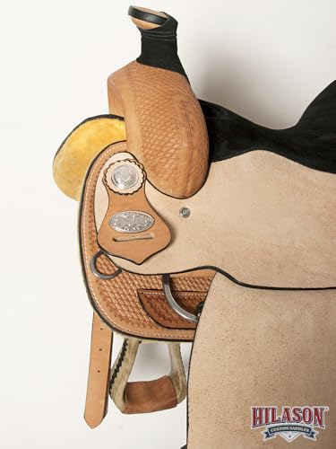 HILASON Tan Western Saddle Hand Tooled Leather Roping