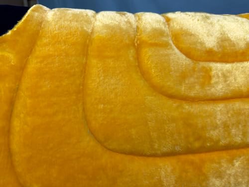 HILASON Western Endurance All Purpose Horse Fleece Saddle Pad - color: Yellow