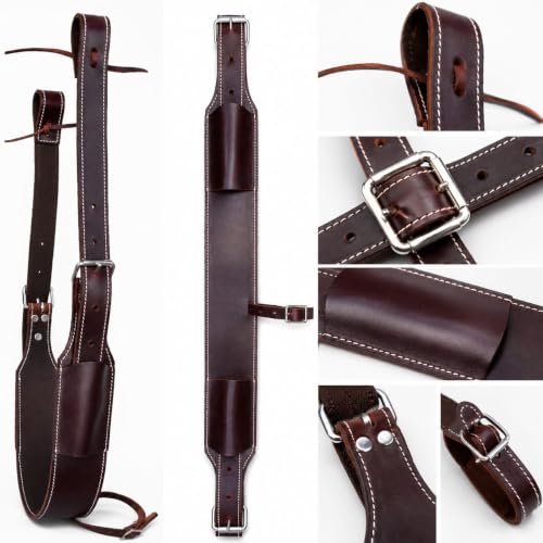 CHALLENGER Western Horse Leather Rear Flank Back Saddle Cinch w/Billets 9758BR