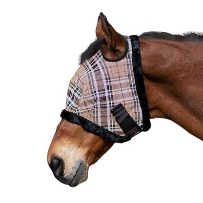 Kensington Protective Products Horse Fly MASK with Fleece Trim, Deluxe Black, Large - color: Black