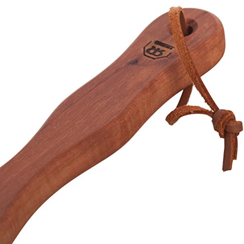 Redecker Clothes Brush with Pearwood Handle, 10-1/2 inches, Natural Bristles Clean Upholstery and All Types of Fabric Gently and Effectively, Hanging Loop for Storage, Made in Germany