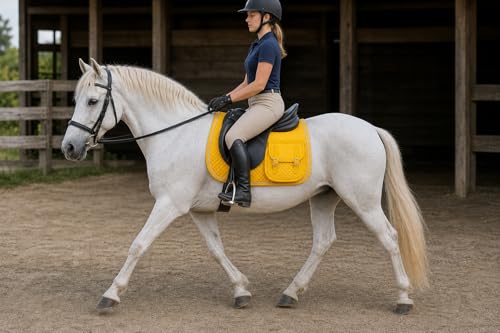 CHALLENGER Horse Quilted English Contoured All-Purpose Saddle Pad 72129
