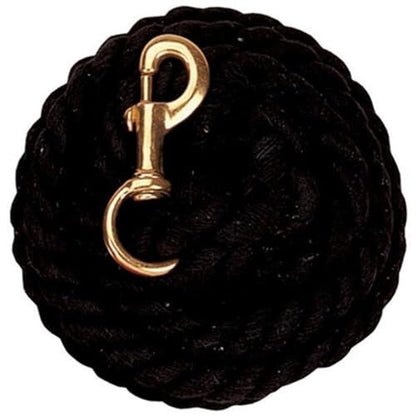 Weaver Equine Cotton Lead Rope with Brass Plated 225 Snap, 5/8" x 10'