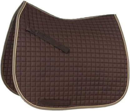 Leather English Riding Horse Saddle Starter Kit Brown Saddle 7 Pcs Combo Pack
