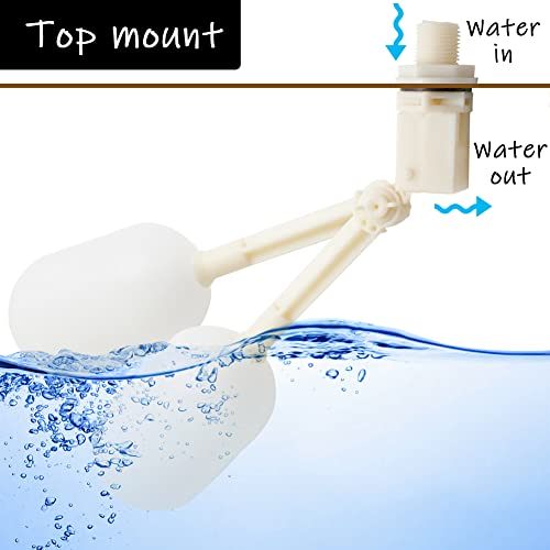 Uenede Float Ball Valve DN20 3/4" Male Thread, 2PCS